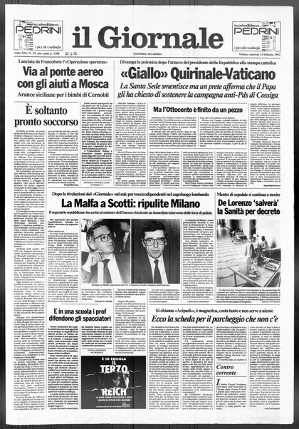 Il giornale : quotidiano del mattino